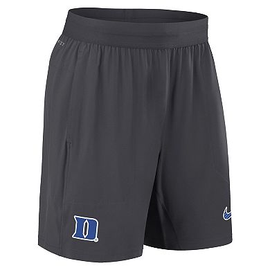 Men's Nike Anthracite Duke Blue Devils 2024 Sideline Performance Shorts