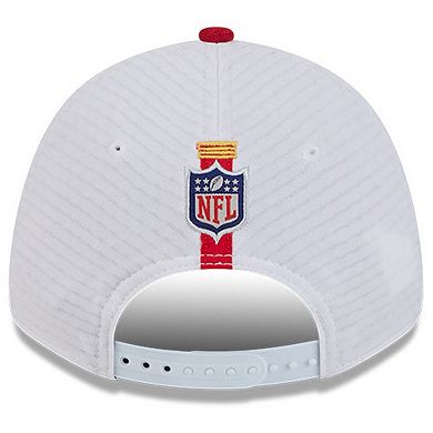 Youth New Era White/Red Kansas City Chiefs 2024 NFL Training Camp 9FORTY Adjustable Hat