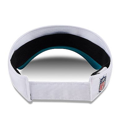 Men's New Era White/Teal Jacksonville Jaguars 2024 NFL Training Camp Adjustable Visor