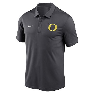 Men's Nike Anthracite Oregon Ducks Primetime Franchise Performance Polo