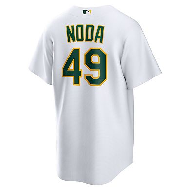 Men's Nike Ryan Noda White Oakland Athletics Home Replica Jersey