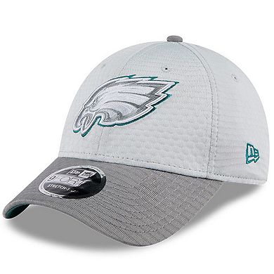 Men's New Era Gray Philadelphia Eagles 2024 NFL Training Camp 9FORTY Adjustable Hat