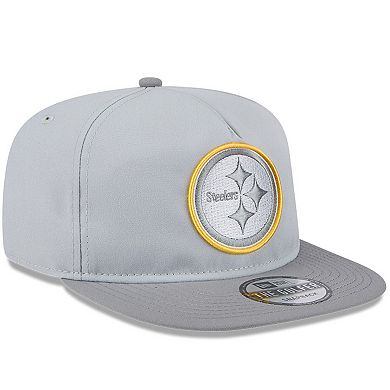 Men's New Era Gray Pittsburgh Steelers 2024 NFL Training Camp Golfer Snapback Hat