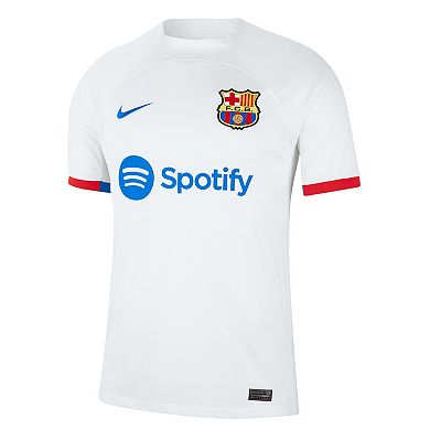 Men's Nike Gavi White Barcelona 2023/24 Away Stadium Replica Player Jersey