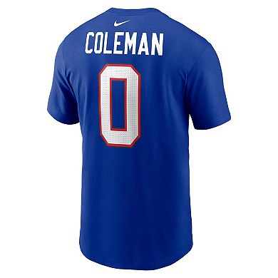 Men's Nike Keon Coleman Royal Buffalo Bills 2024 NFL Draft Name & Number T-Shirt