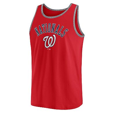 Men's Fanatics Red Washington Nationals Bet Tank Top