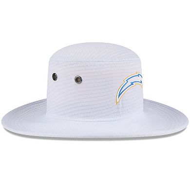 Men's New Era White Los Angeles Chargers 2024 NFL Training Camp Panama Bucket Hat