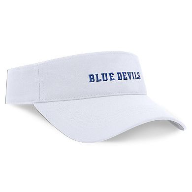 Unisex Nike White Duke Blue Devils 2024 Sideline Fit Ace Visor