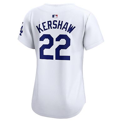 Women's Nike Clayton Kershaw White Los Angeles Dodgers Home Limited Player Jersey