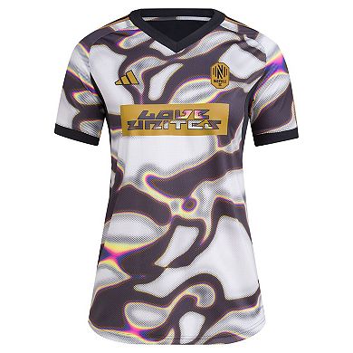 Women's adidas Black Nashville SC 2024 Pride Pre-Match Top