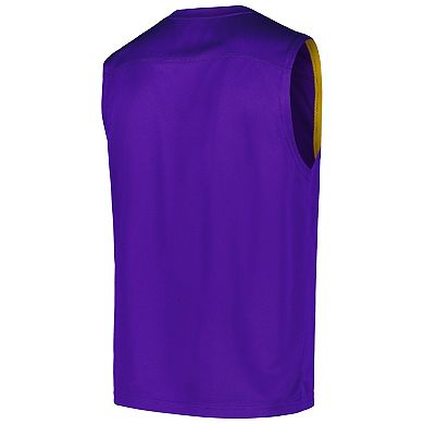 Men's Fanatics Purple Los Angeles Lakers Birdseye Muscle Tank Top