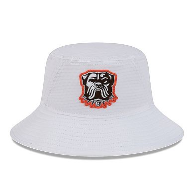 Men's New Era White Cleveland Browns 2024 NFL Training Camp Stretch Bucket Hat