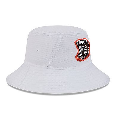 Men's New Era White Cleveland Browns 2024 NFL Training Camp Stretch Bucket Hat