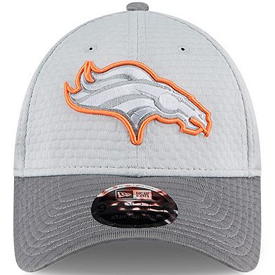 Men's New Era Gray Denver Broncos 2024 NFL Training Camp 9FORTY Adjustable Hat