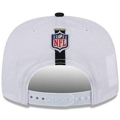 Men's New Era White/Black New Orleans Saints 2024 NFL Training Camp Golfer Snapback Hat