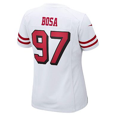 Women's Nike Nick Bosa White San Francisco 49ers 75th Anniversary 2nd Alternate Game Jersey