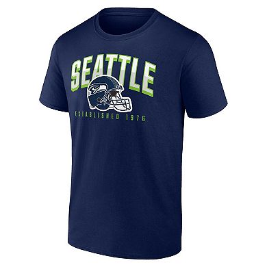 Men's Fanatics College Navy Seattle Seahawks  T-Shirt