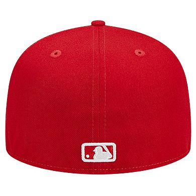 Men's New Era Red Cincinnati Reds Logo 59FIFTY Fitted Hat