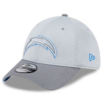 Men's New Era Gray Los Angeles Chargers 2024 NFL Training Camp 39THIRTY Flex Hat