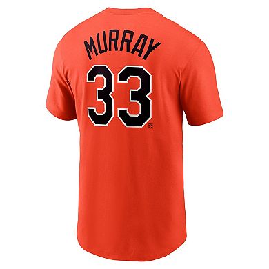 Men's Nike Eddie Murray Orange Baltimore Orioles Cooperstown Collection Fuse Name & Number T-Shirt