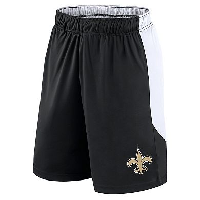 Men's Fanatics Black/White New Orleans Saints Go Hard Shorts