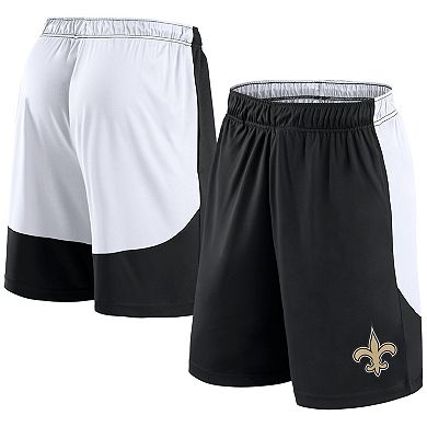 Men's Fanatics Black/White New Orleans Saints Go Hard Shorts