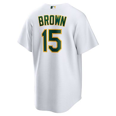 Men's Nike Seth Brown White Oakland Athletics Home Replica Jersey