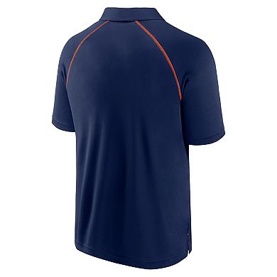 Men's Fanatics Navy Houston Astros Strong Alone Raglan Polo