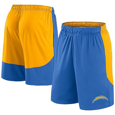 Men's Fanatics Powder Blue/Gold Los Angeles Chargers Go Hard Shorts