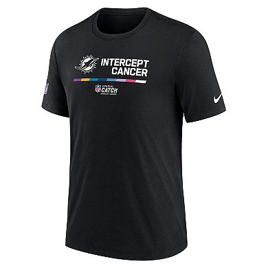 Men's Nike Black Miami Dolphins 2022 NFL Crucial Catch Performance T-Shirt