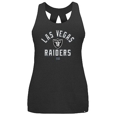 Women's New Era Black Las Vegas Raiders 2024 NFL Training Camp Tank Top