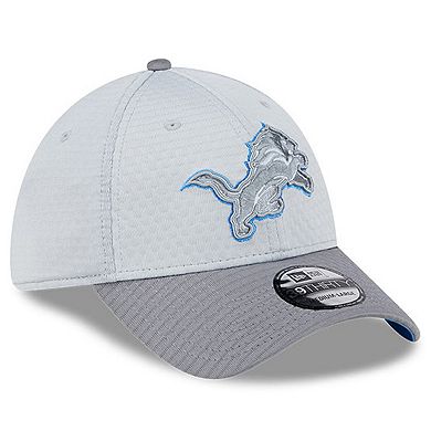 Men's New Era Gray Detroit Lions 2024 NFL Training Camp 39THIRTY Flex Hat