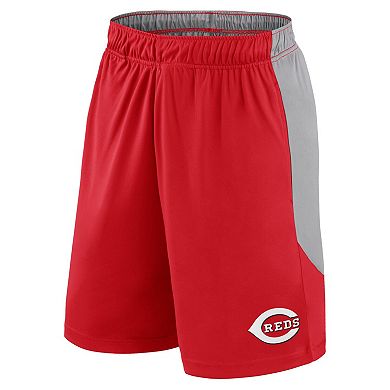 Men's Fanatics Red/Gray Cincinnati Reds Go Hard Shorts