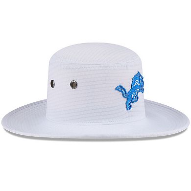 Men's New Era White Detroit Lions 2024 NFL Training Camp Panama Bucket Hat