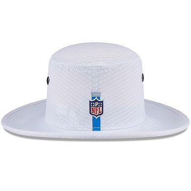 Men's New Era White Detroit Lions 2024 NFL Training Camp Panama Bucket Hat