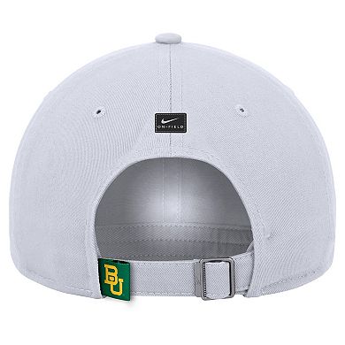 Men's Nike White Baylor Bears 2024 Sideline Club Adjustable Hat