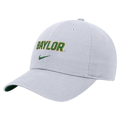 Men's Nike White Baylor Bears 2024 Sideline Club Adjustable Hat