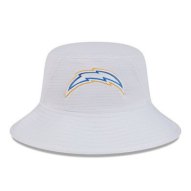 Men's New Era White Los Angeles Chargers 2024 NFL Training Camp Stretch Bucket Hat