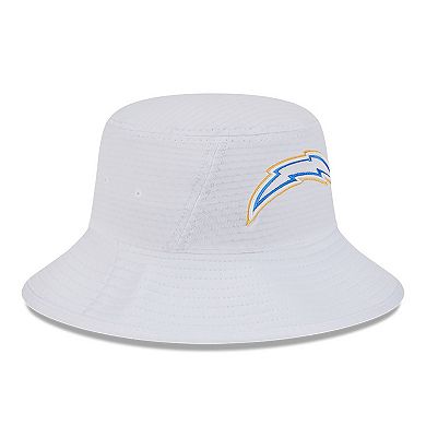 Men's New Era White Los Angeles Chargers 2024 NFL Training Camp Stretch Bucket Hat