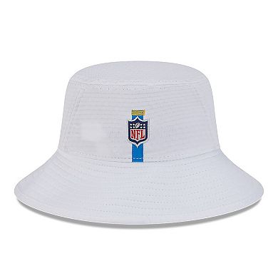 Men's New Era White Los Angeles Chargers 2024 NFL Training Camp Stretch Bucket Hat