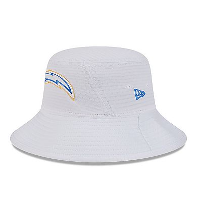 Men's New Era White Los Angeles Chargers 2024 NFL Training Camp Stretch Bucket Hat