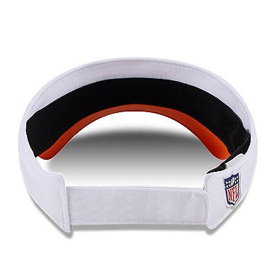 Men's New Era White/Orange Denver Broncos 2024 NFL Training Camp Adjustable Visor