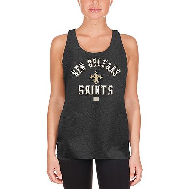 Women's New Era Black New Orleans Saints 2024 NFL Training Camp Tank Top