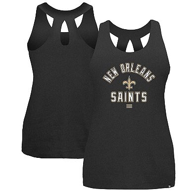 Women's New Era Black New Orleans Saints 2024 NFL Training Camp Tank Top