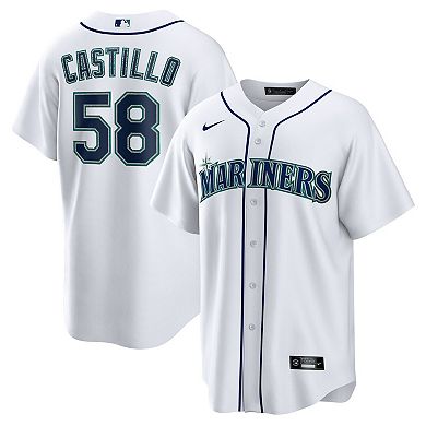 Men's Nike Luis Castillo White Seattle Mariners Home Replica Jersey