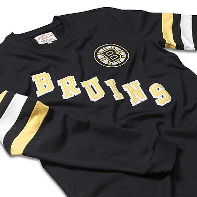 Men's American Needle Black Boston Bruins Sudbury Long Sleeve T-Shirt