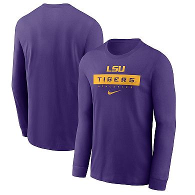 Men's Nike Purple LSU Tigers 2024 Sideline Legend Performance Long Sleeve T-Shirt