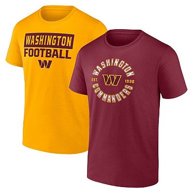 Men's Fanatics Washington Commanders Serve T-Shirt Combo Pack