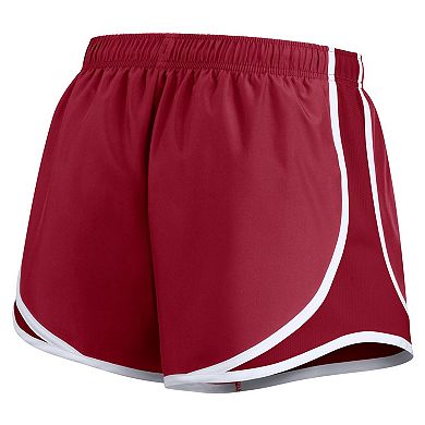 Women's Nike Crimson Oklahoma Sooners Primetime Tempo Performance Shorts