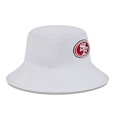 Men's New Era White San Francisco 49ers 2024 NFL Training Camp Stretch Bucket Hat